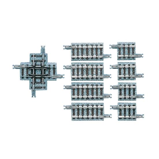 TOMIX N Gauge Crossing Rail X37-90 F with Auxiliary Rails 1324 Model Train Supplies