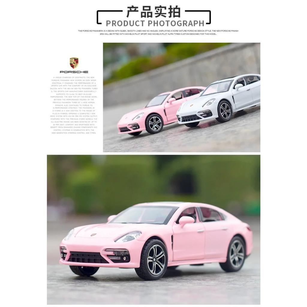 1/32 Porsche Panamera Diecasts Toy Cars Miniature Scale Alloy Simulation Vehicles Car Model Children Birthday Gifts Collection