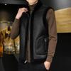 Winter Lammwolle Westen Herren Warmer Mantel Mode Lässig Dick Stehkragen Ärmellose Jacke Beidseitig tragbar Weste Mann