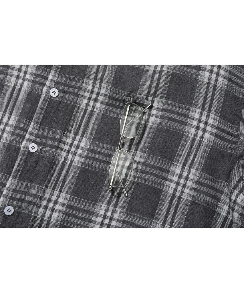 CPGN STUDIO Nomad Oversized Check Shirt Gray
