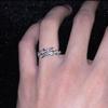 Adjustable Punk Style Lightning Zircon Ring Stainless Steel Comfort Fit Zircon for Women And Men Daily Wear Gift Idea