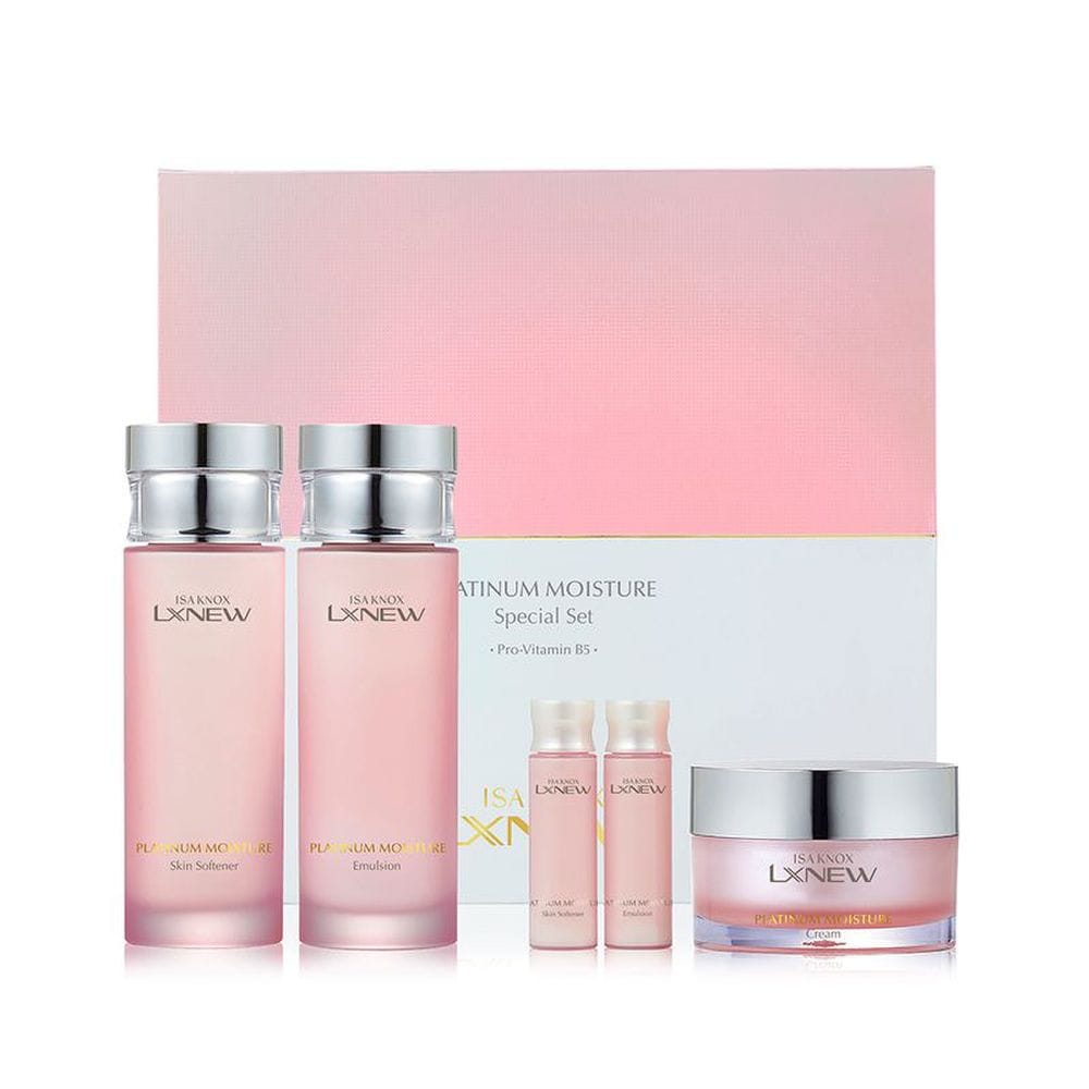 

Isa Knox LX Platinum Moisture Value Set [Оригинал] Кожа 100 мл, Эмульсия 100 мл, Крем 50 мл [Подарок] Кожа 20 мл, Эмульсия 20 мл