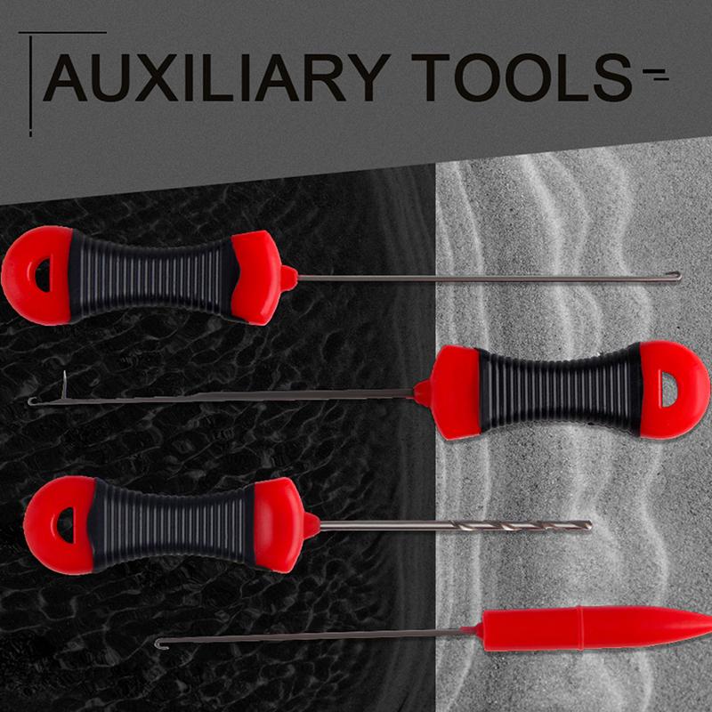 Carp Fishing Accessories Splicing Needle Set Kit Tool Stainless Baiting Drill Stringer Needle Fishing Tool Accessories Tackle