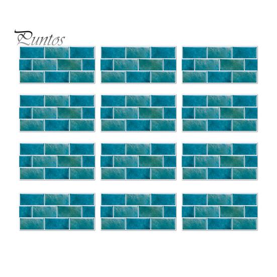 Self Adhesive Kitchen Backsplash Self-Adhesive PVC Tile Wall Stickers, Waterproof Mosaic Pattern Decals for Bathroom Easy To Clean Covers Home Decor,