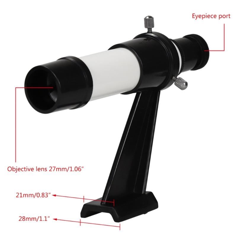 Accessori Telescopio Astronomico 5X24 Cannocchiali Cercatori Star Viewer Cannocchiale Cercatore Portatile con Staffa Base Supporto Montaggio