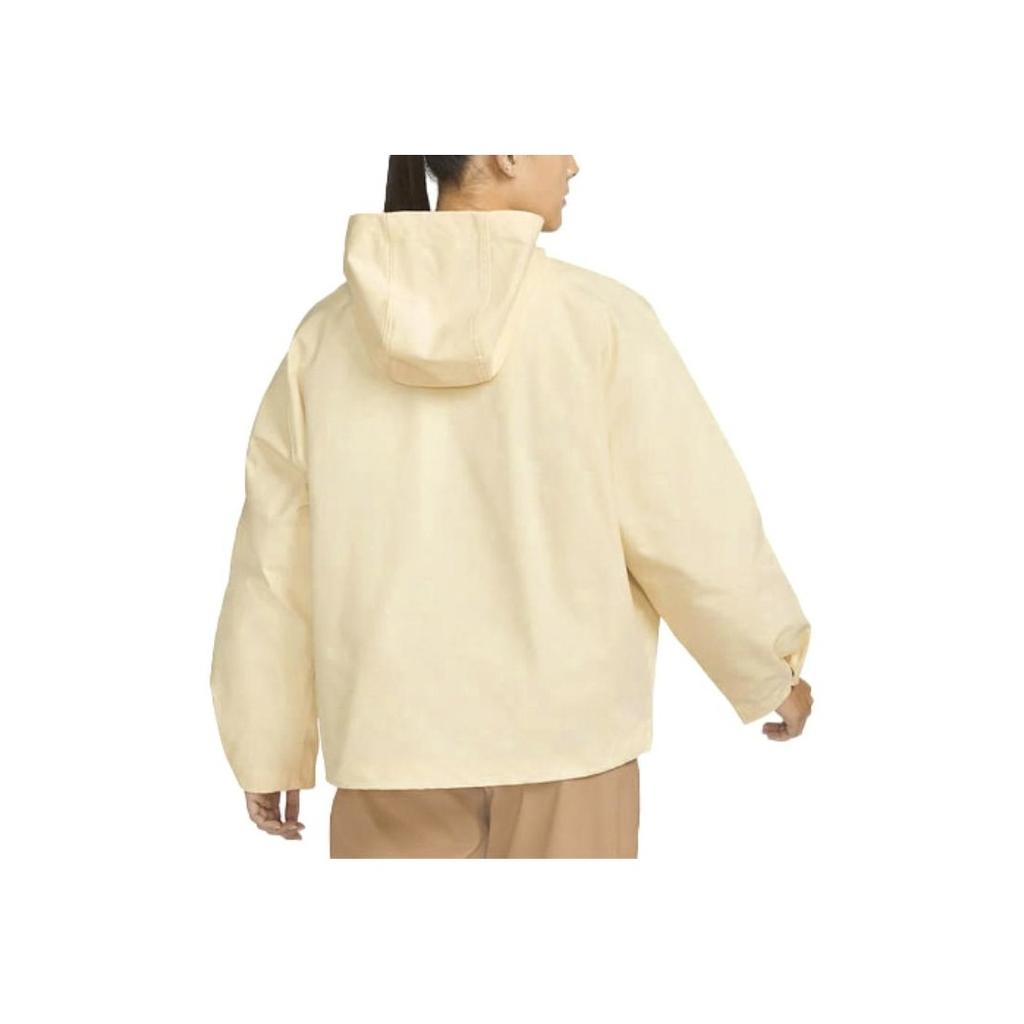 Nike Windproof Loose Two-In-One Hooded Jacket Women Jackets Beige DD4661-715