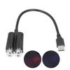 Car USB Ambient Projector Light Red Blue Lightings Plug and Play Free Bending FlexibleNon Voice Control
