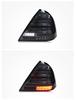 Fits 00-06 Mercedes-Benz C-Class W203 Taillight Assembly with Modified Smoked Black LED Daytime Running Lights & Sequential Turn Signals.