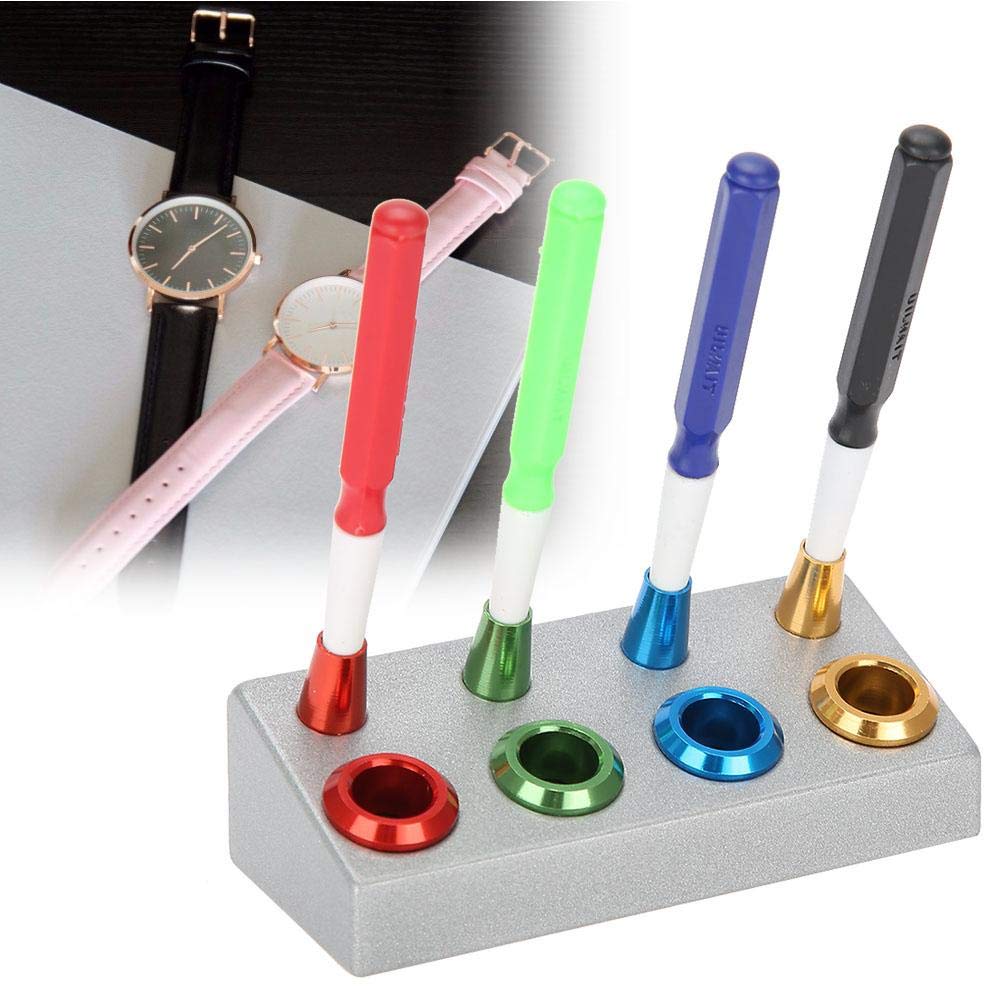 Zjchao Watch Oil Injector Kit, Oil Cup and Pen Kit, Professional Grade Watch Oil Injector Kit, Set of 4 Oil Cups and 4 Oil Pens, Watchmaker Repair Too