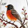 Spring Flower Theme Drinkware 3D Hummingbird Stemless Goblet Floral Pattern Elegant Decorative Glass Drinking Glasses for Tea Cup Garden Inspired