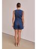 Sleeveless Denim Two-Piece Set for Women: Button Design High-Waisted Shorts, Trendy & Casual European-American Style 2026.