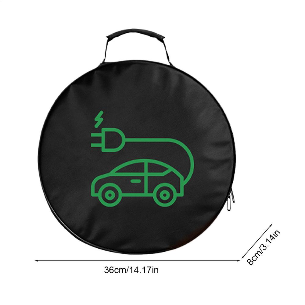 EV Charging Cable Storage Bag Electric Car Charger Box Charging Organizer Jumper Cable Bag Waterproof Fire Retardant Organizer