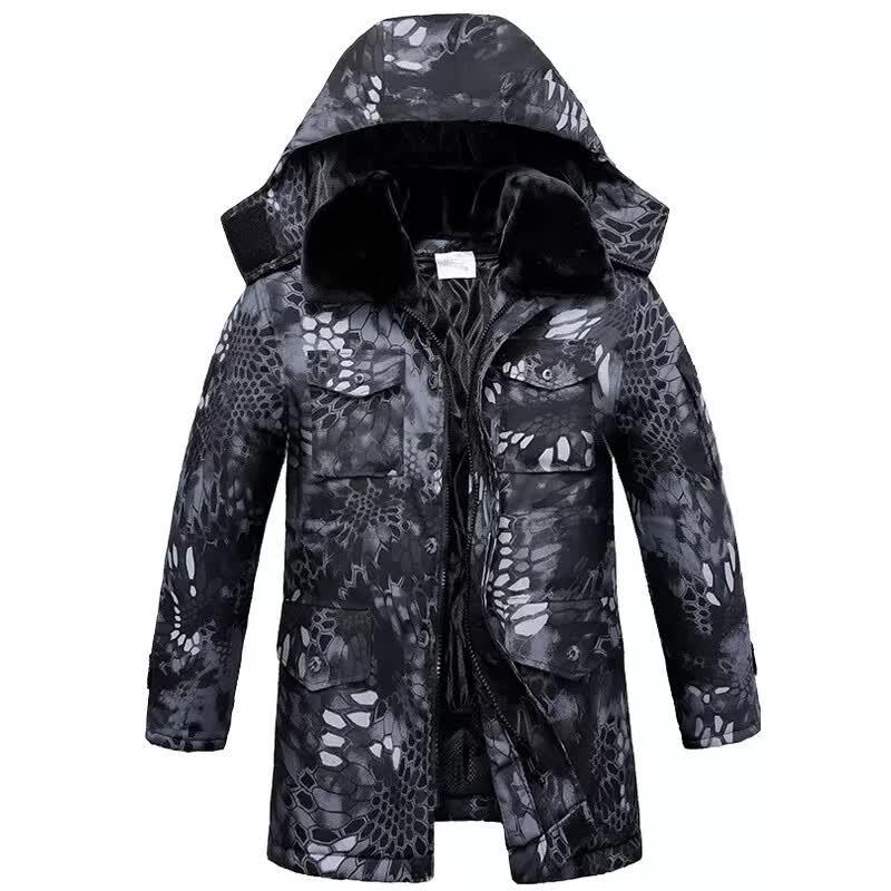 Winter Military Style Thickened Cotton Overcoat 190