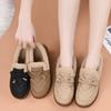 Winter Women's New Waterproof Leather Casual Plush Thickened Warm Short Boots for Mothers, Comfortable and Cold-Resistant Granny Shoes