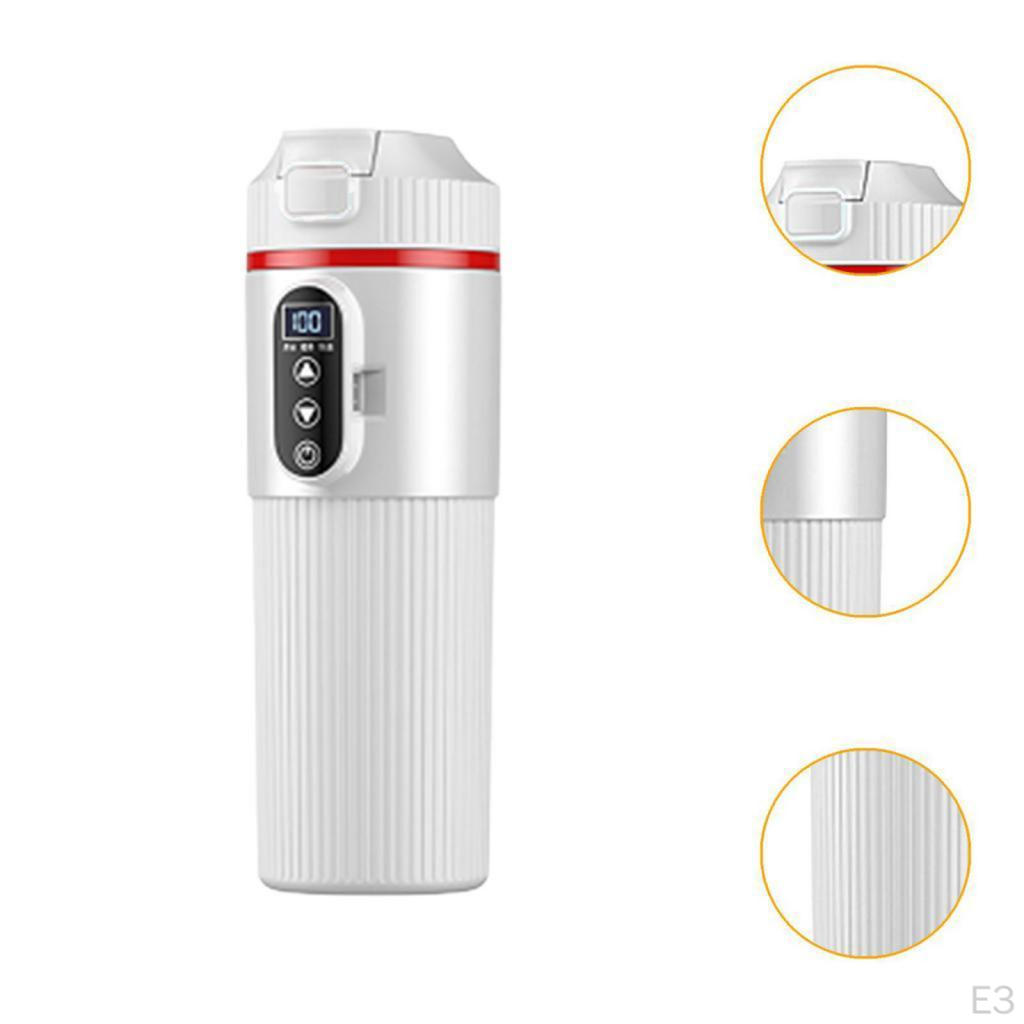 Cană de încălzire mașină ceainic cu ecran LCD cană de cafea de călătorie încălzire electrică apă pentru școală