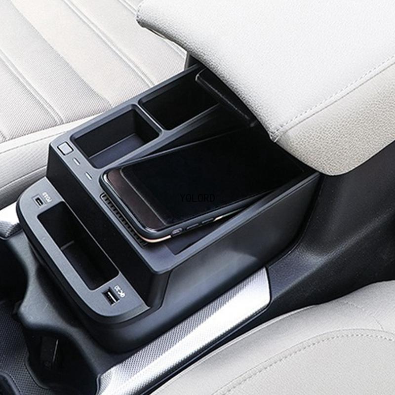 15W Car Wireless Charger QI Phone Charger Fast Charging Case Phone Holder For Honda CRV CR-V 2017-2022