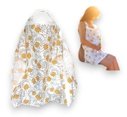 Milababy Nursing Scarf with Window, Bamboo Cover, Swaddle In Case
