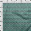oneOone Cotton Flex Fabric Floral Block Printed Fabric 1 Yard 40 Inch Wide