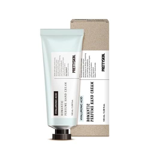 

PRETTYSKIN Romantic Perfume Hand Cream 100ml | Lightweight and smooth, non-sticky, absorbs quickly, has a gentle fragrance, combats dryness, and provi