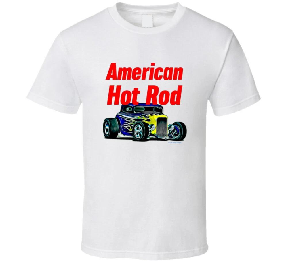 American Hot Rod Blue Flame Street Rod Muscle Car Gift T Shirt XL