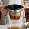 Fat Separator 1L Multifunction Quick Separation Fat Separator Heat Resistant Portable Gravy Separator with Bottom Release