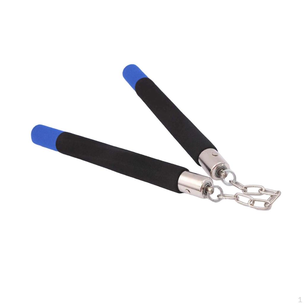 Schuim Nunchucks IJzeren Ketting Training voor Kinderen Kung Fu Oefenen Lagering Rood