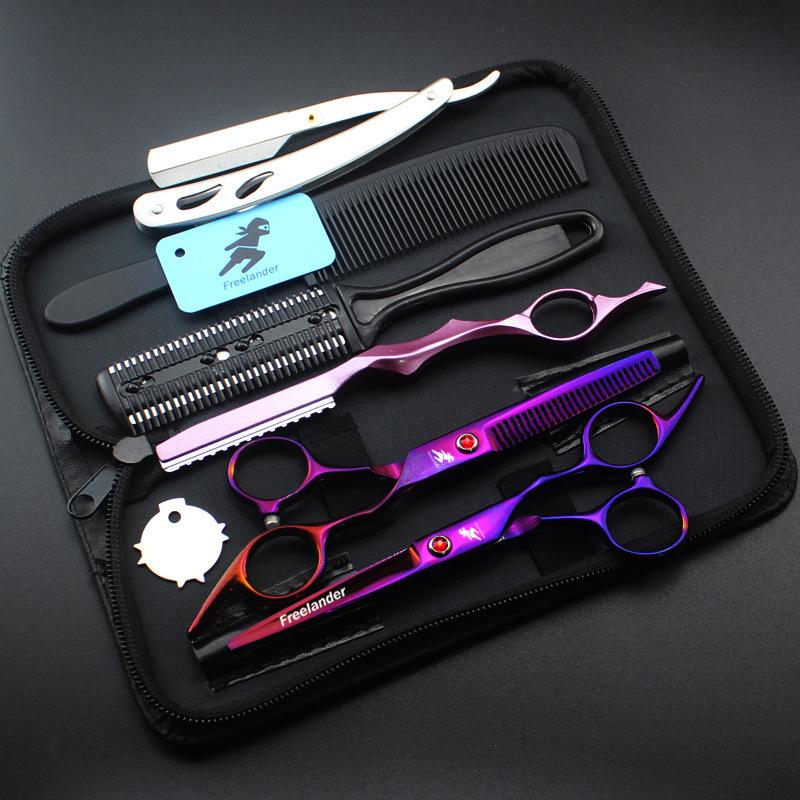 Colorful Hair Cutting & Thinning Scissors Set