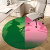 Wizard Princess Chair Mat Round Rug-Office Carpet, Machine Washable, Non-slip, Suitable for Living Rooms, Bedrooms