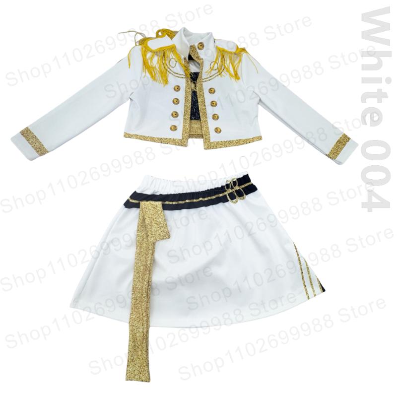 

Костюм для косплея Руми Мира Зои Уайт из фильма 2025 года для девочки на Хэллоуин, карнавал, K-pop, женская группа, идол, платье с принтом для наряжания 140 CM