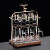 Glass Liquor Decanter and Shot Glass Set