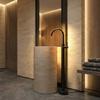 Lungo Freestanding Matte Black Floor Washbasin Tap