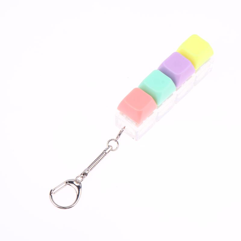 1Pcs Boys Girls Anti Stress Finger Keyboard Games Keychain Without Light 9 Keyboard Key Toy For Adults Antistress Toys