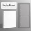 Singba Solid White Photocard Binder Large 4Grid Collect Book Magnetic Buckle 3inch Photo Album Star Chasing Collection Holder