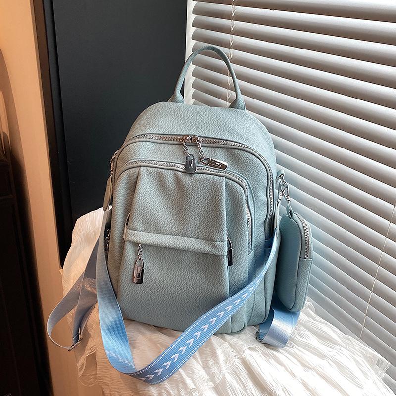 High-end Fashion Backpack Female New Student Class Commuting Schoolbag Large Capacity Travel Backpack