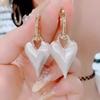 Exquisite Love Earrings, Fashionable Earrings, Ancora Red Earrings for Women, Simple and Versatile Light Luxury Earrings