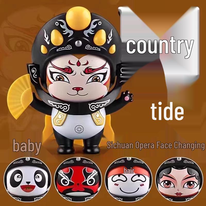 

Сычуаньская опера Кукла с меняющимся лицом - Игрушка-маска Пекинской оперы для детей - Подарок на день рождения или украшение