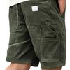 Mens Corduroy Casual Shorts with Elastic Waistband Drawstring Adjustable Fit Relaxed Summer Lightweight Shorts for Daily Wear