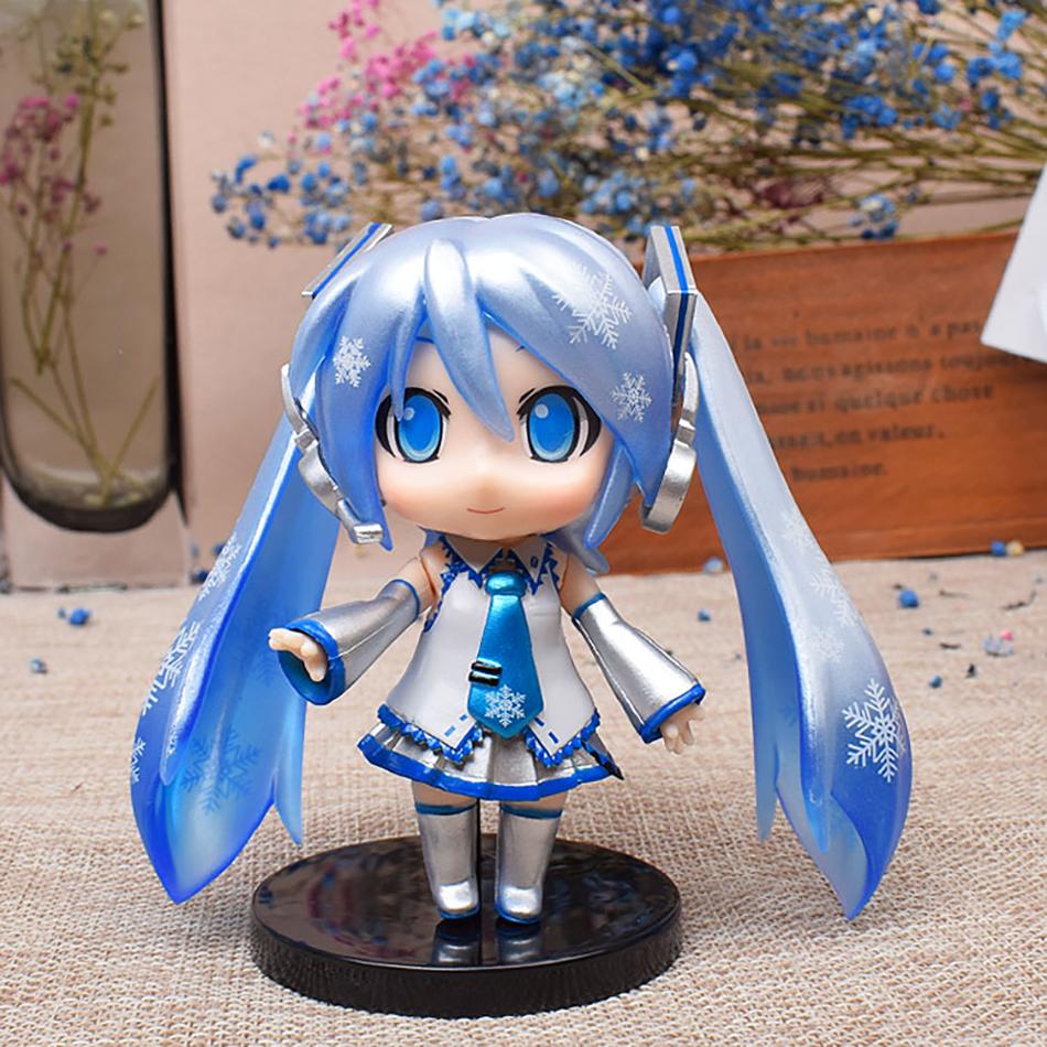 Anime Hatsune Miku Figure Mini Character Ornaments Cute And Charming Pink Green Hatsune Home Desktop Decoration Adult Toy Kid Birth Date Present