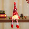 Festive Striped Snowflake Knit Hat with Lights: Star & Doll Ornament
