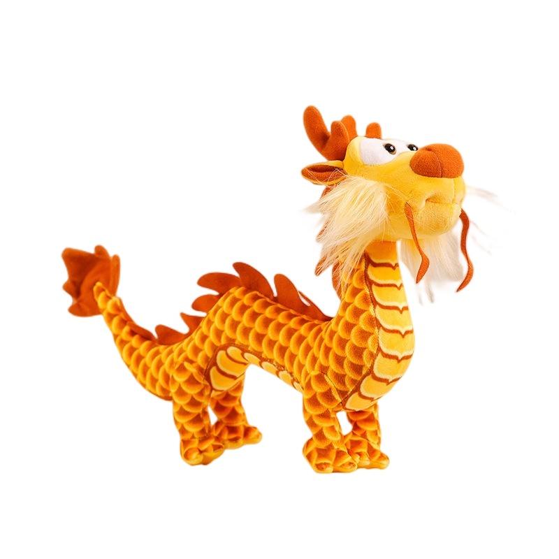 

Плюшева іграшка Східний Дракон для декору дитячої кімнати та подарунків, м яка та зручна, доступна в різних кольорах жовтий
