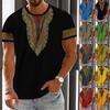 Pánské tričko Grafický text 3D tisk Street Casual Krátký rukáv dolů Tištěné oblečení Basic