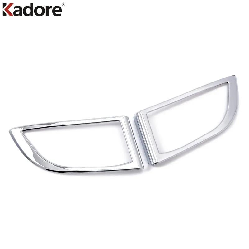 For Toyota Land Cruiser Prado FJ120 2003-2007 2008 2009 Chrome Front Fog Light Lamp Cover Trims Foglight Frame Car Accessories