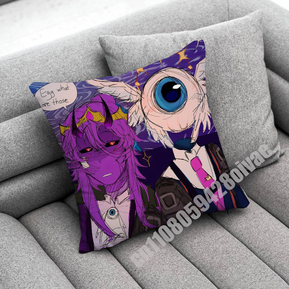 For Wemmbu Eggchan Tax Duo Throw Pillow Case Decoration 30Cm 45X45Cm Square Car Pillowcase Case
