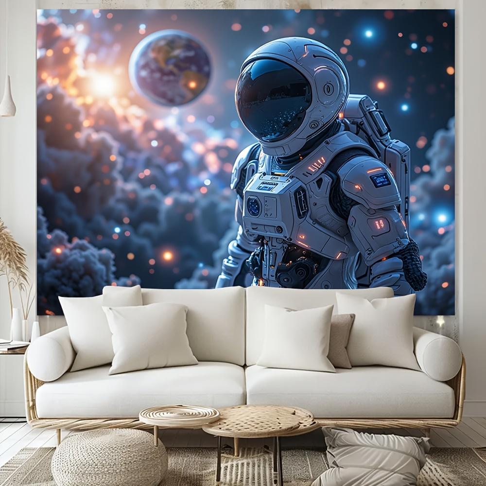 Galactic Astronaut Tapestry - Cosmic Space with Nebula and Stars for Home Decor and Aesthetic Beauty, Perfect for Any Room 100X70CM