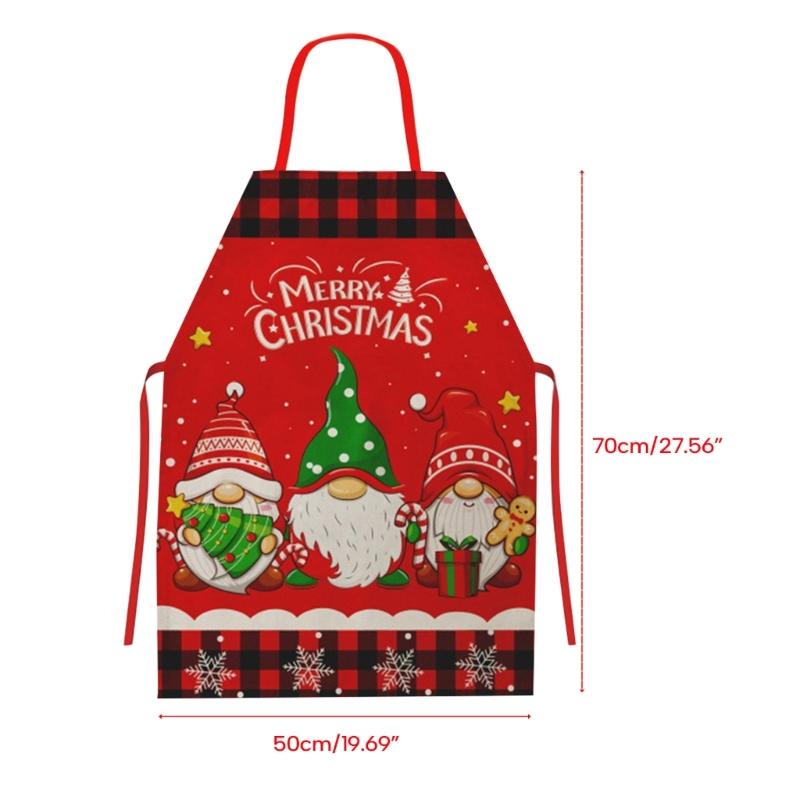 Christmas Apron Cooking Aprons Protect Clothes from Oil Stains and Splashes for Home Kitchen or Restaurant Staff