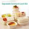 Eco-Friendly Divided Corn Starch Lunch Box