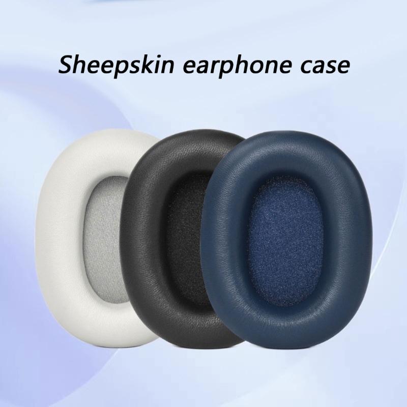 1 Pair Replacement Ear Cushion Pad Over Ear Headphone Lambskin Earpads For WH-1000XM6 Comfortable Wear