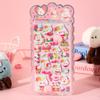 8pcs 3D Cute Animal Buttocks Stickers Cat Rabbit Panda Stress Puffy Squishy Sticker for Scrapbook Phone Decoration Decal