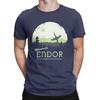 Men T-Shirt Welcome To Endor Star Wars Casual Pure Cotton Tees Short Sleeve Disney T Shirt Round Collar Clothes Printed