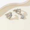 Minimalist Asymmetric Clip‑on Ear Cuff No Piercing Silver Color Paved Zircon Star Clip Earrings for Women Fashion Party Jewelry